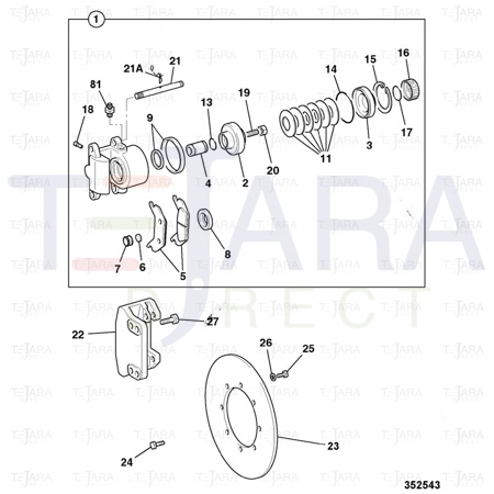 JCB Part No.# 15/920129, Ring clearance - JCB Spare Parts