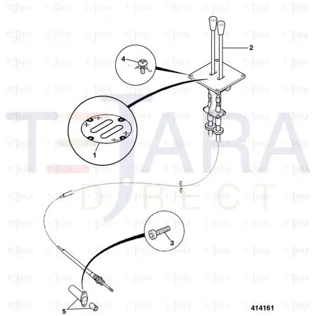 JCB Part No.# 910/60129, CABLE INNER/OUTER - JCB Spare Parts
