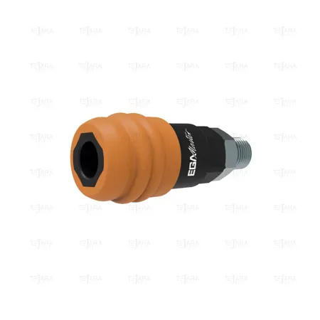 PNEUMATIC FAST SAFETY COUPLING MALE 1/4" GERMAN TYPE - EGA Master