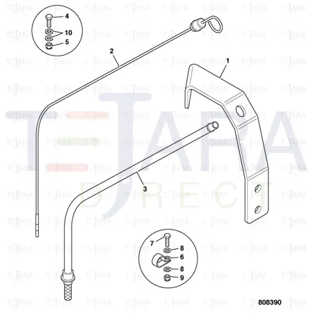 JCB Part No.# 331/55834, DIPSTICK ENG OIL - JCB Spare Parts