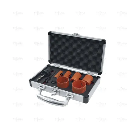 SET OF BIMATERIAL HOLE SAW 17-21-28-37-41-57 MM - EGA Master