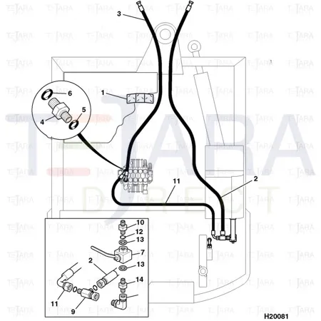 JCB Part No.# 2401/0507, O RING (P564) - JCB Spare Parts