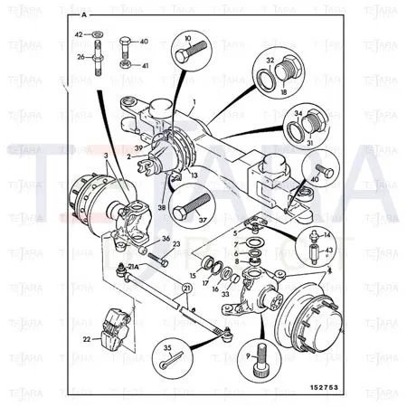 JCB Part No.# 1315/3730Z, BOLT M16X200 - JCB Spare Parts