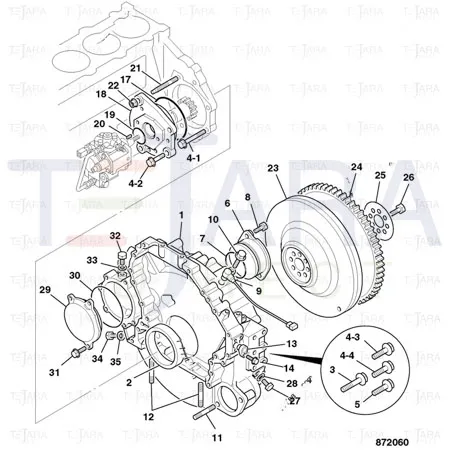 JCB Part No.# 02/802193, Gasket - JCB Spare Parts