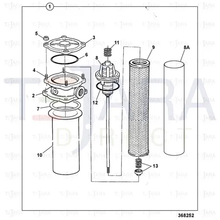 JCB Part No.# 32/925662, Spring - JCB Spare Parts
