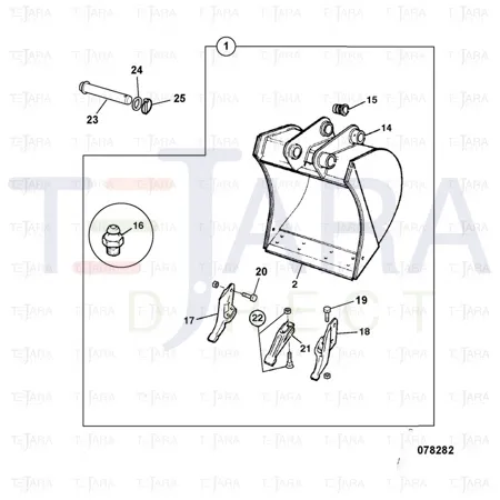 JCB Part No.# 332/C4390, SS.P.N333/D8457 R/H SIDE CUTTER - JCB Spare Parts