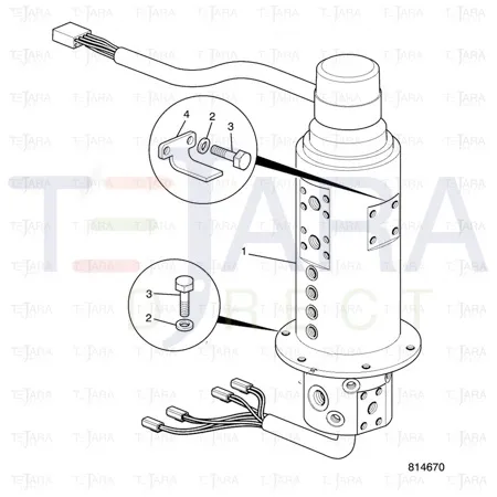 JCB Part No.# 332/C3819, Kit-seal rotary coupling - JCB Spare Parts