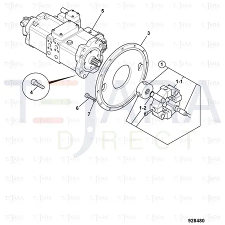 JCB Part No.# 331/19786, Coupling assembly - JCB Spare Parts