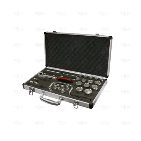 SET OF 28 PCS. SOCKET WRENCHES 1/2" (8-32 MM) 6 EDGES - EGA Master