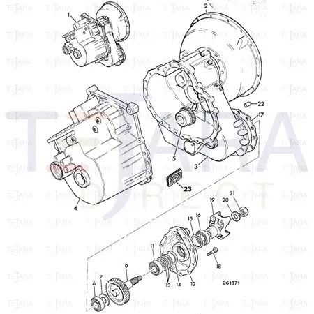 JCB Part No.# 459/30482, Cover 4WD PS750 - JCB Spare Parts