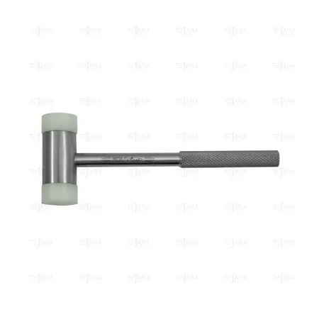 NYLON HAMMER 250 GR. Ø 30 MM INOX (INOX HANDLE) - EGA Master