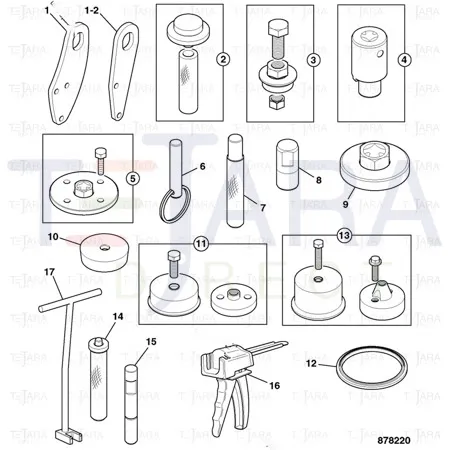 JCB Part No.# 892/01248,  Tool valve setting - JCB Spare Parts