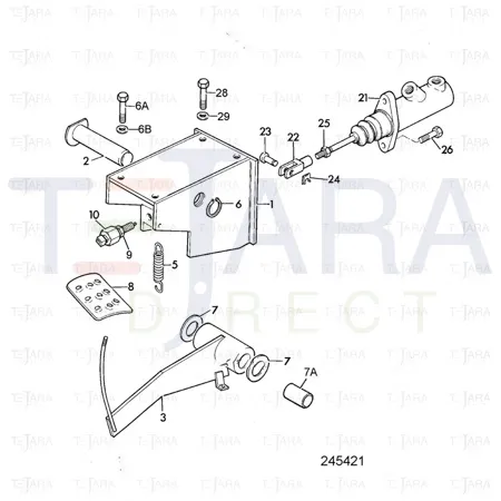 JCB Part No.# 15/106100, BRAKE MASTER CYLINDER - JCB Spare Parts