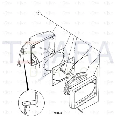 JCB Part No.# 123/03782, BRACKET - JCB Spare Parts