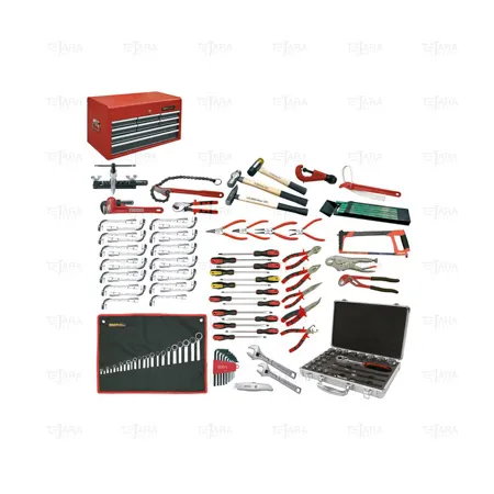 SET FOR MECHANICS 135 PCS.IN TOOL CHEST - EGA Master