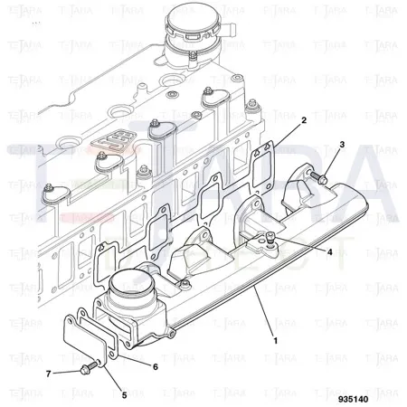 JCB Part No.# 320/05600, INLET MANIFOLD M/C - JCB Spare Parts