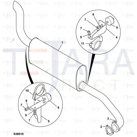 JCB Part No.# 332/D9981, RUBBER MOUNTING - JCB Spare Parts