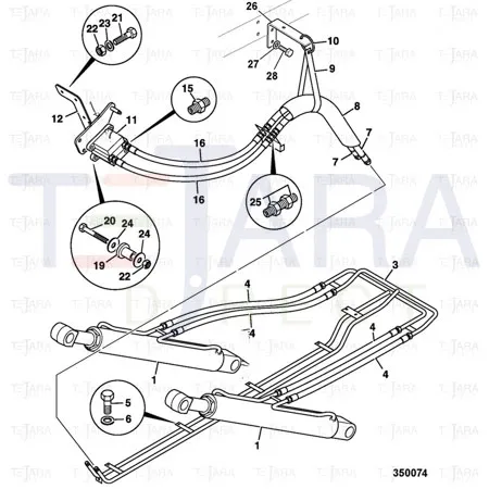 JCB Part No.# 1412/0003Z, WASHER 3/8  LARGE PLAIN - JCB Spare Parts