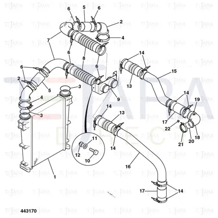 JCB Part No.# 821/10192, CLIP BREEZE(KANBAN) - JCB Spare Parts
