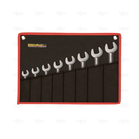 SET OF 8 OPEN END WRENCH 6-7 / 19-22 MM INOX - EGA Master
