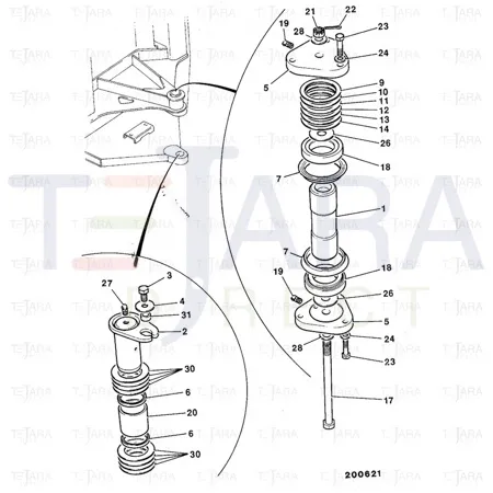 JCB Part No.# 819/00117, SHIM 0.15 MM THICK - JCB Spare Parts