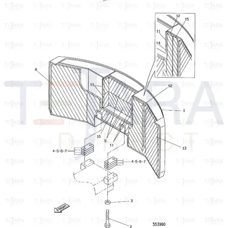 JCB Part No.# 1316/4018Z, BOLT M24 X 80 - JCB Spare Parts
