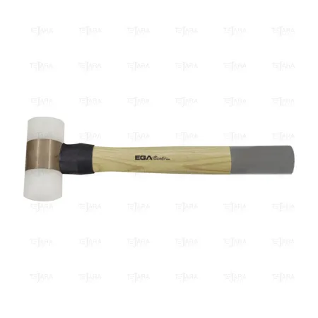 NYLON HAMMER Ø 50 - 800 GR. HICKORY HANDLE NON SPARKING Al-Bron - EGA Master