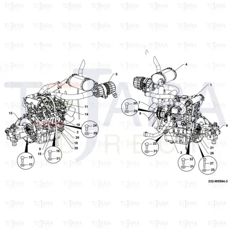 JCB Part No.# JHP0043, WASHER M16 - JCB Spare Parts
