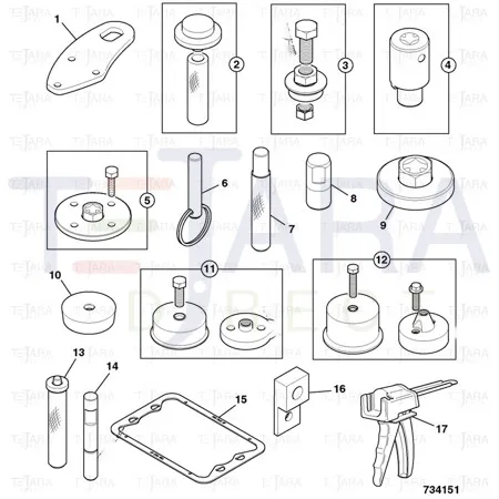 JCB Part No.# 892/01149, TEMPLATE.SUMP PAN SEALANT - JCB Spare Parts