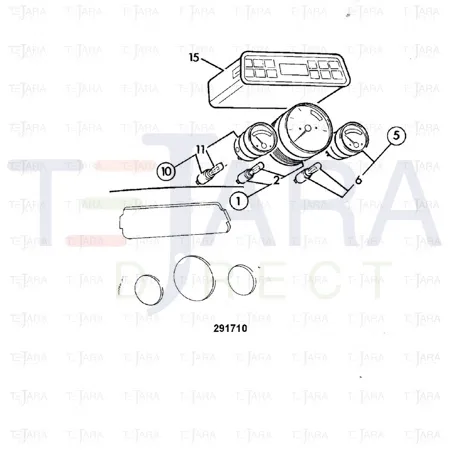 JCB Part No.# 704/31000, GAUGE FUEL - JCB Spare Parts