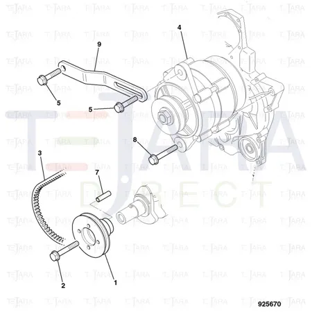 JCB Part No.# 332/C9238, Alternator . - JCB Spare Parts