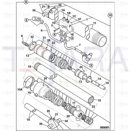 JCB Part No.# 331/23865, CYLINDER - JCB Spare Parts