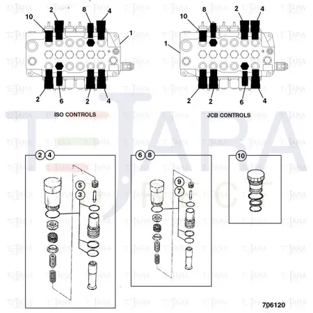 JCB Part No.# 25/222190, KIT SEAL - JCB Spare Parts