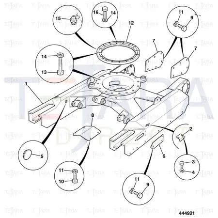 JCB Part No.# 1316/3514D, Bolt M12 x 60 - JCB Spare Parts