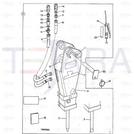 JCB Part No.# 25/617215, KIT SEAL, WITH SPR - JCB Spare Parts