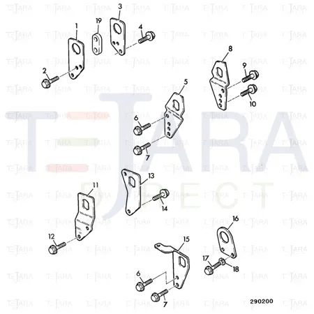 JCB Part No.# 02/201519, PLATE LIFTING - JCB Spare Parts