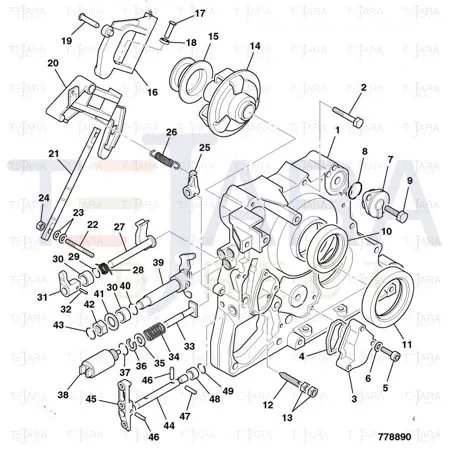 JCB Part No.# 02/930193, Seal lip - JCB Spare Parts