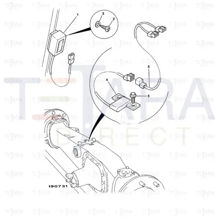 JCB Part No.# 704/28500, (W) (Z) S.L.I.TRANSDUCER.P38 - JCB Spare Parts