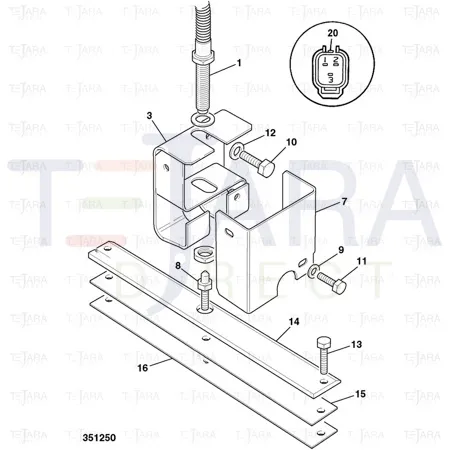 JCB Part No.# 701/80313, PROXIMITY SWITCH - JCB Spare Parts