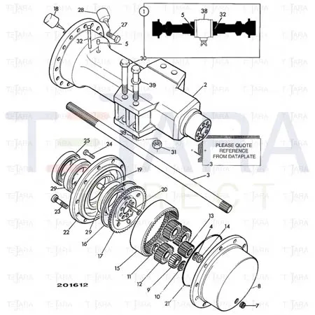 JCB Part No.# 826/10983, Bolt 250mm Long - JCB Spare Parts