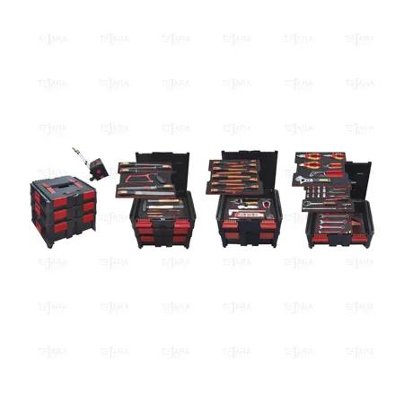 MECHANIC MASTER SET 103 PCS WITH TROLLEY METRIC - EGA Master