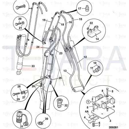 JCB Part No.# 612/80055, HOSE 3/8"BSP 1420M - JCB Spare Parts