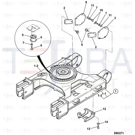 JCB Part No.# JHP0044, Washer - JCB Spare Parts