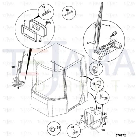 JCB Part No.# 714/26200, WIPER BLADE - JCB Spare Parts