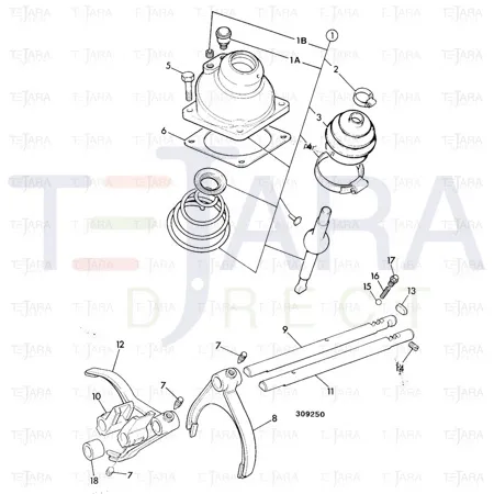 JCB Part No.# 445/05302, Clip - JCB Spare Parts