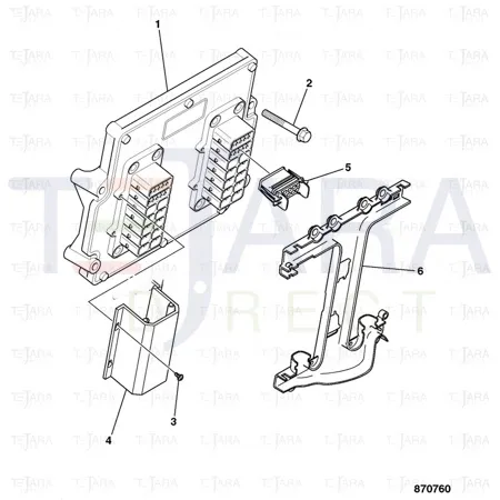 JCB Part No.# SC0812525, Screw M8 x 60 - JCB Spare Parts