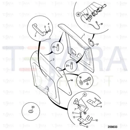 JCB Part No.# 123/05864, SHIELD HEAT - JCB Spare Parts