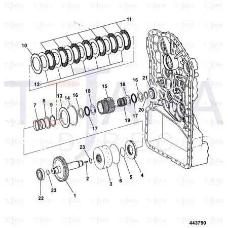 JCB Part No.# 04/600702, DISC CLUTCH - JCB Spare Parts