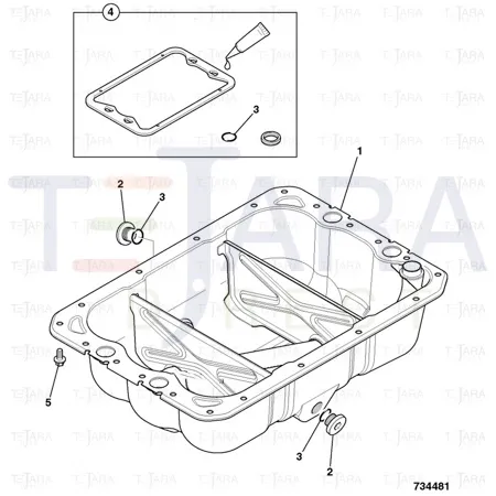 JCB Part No.# 320/04013, PLUG.DRAIN.OIL PAN - JCB Spare Parts