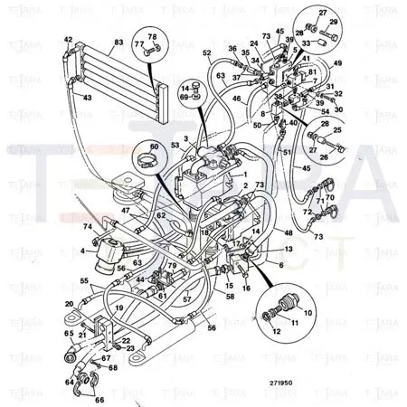 JCB Part No.# 635/34700, HOSE - JCB Spare Parts
